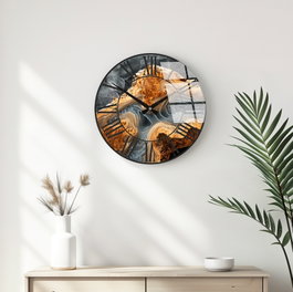 Wallity Reloj de Pared Decorativo de Cristal Multicolor 40 cm
